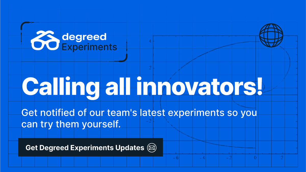 AI can be overwhelming. And the only way to see if it will create value for your business is to test it. 🧪 Our Degreed Experiments initiative does exactly that—pressure tests new tech. Get updates on our latest experiments: hubs.ly/Q03rjQnC0