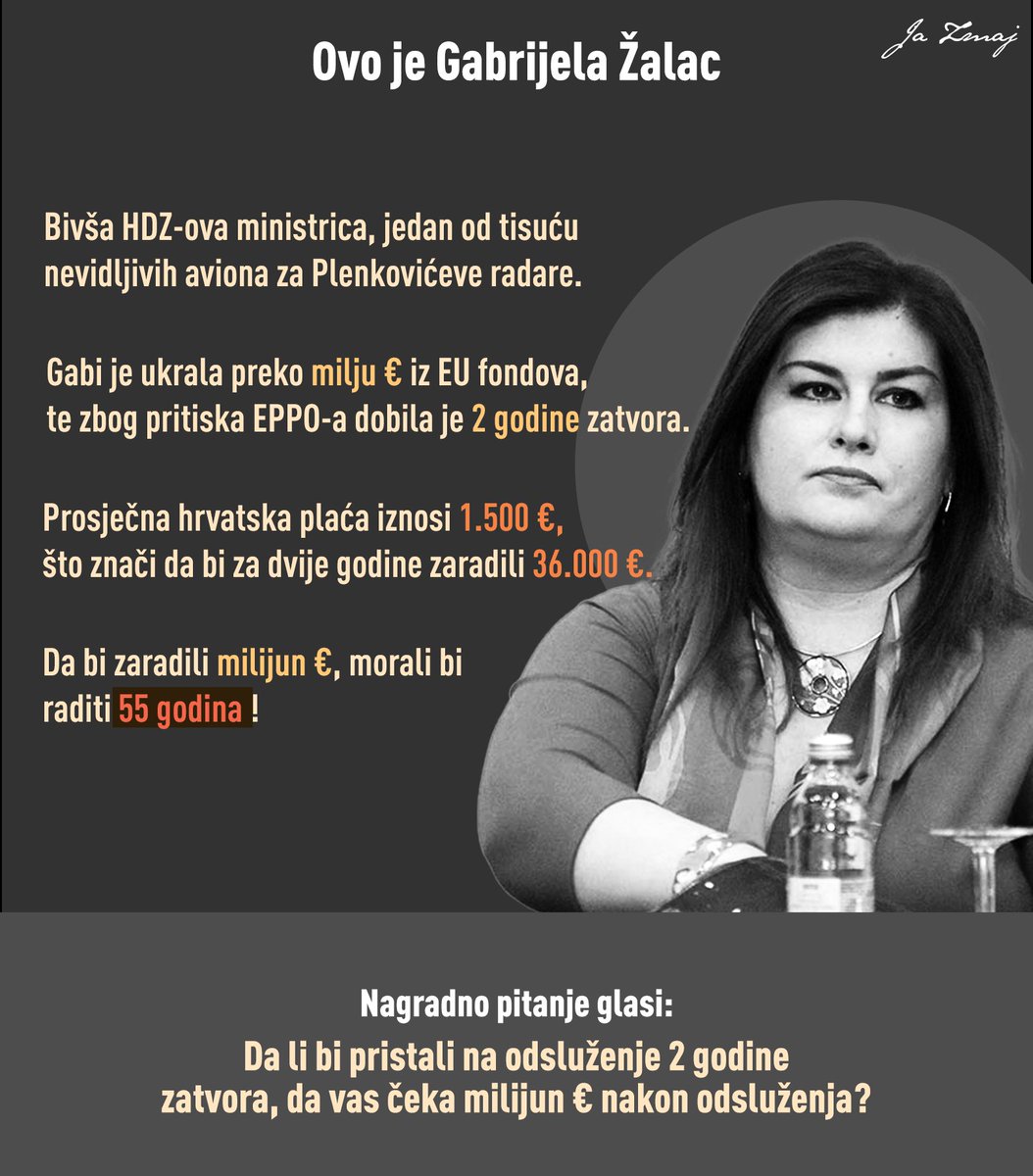 jazmaj1's tweet image. Malo matematike hrvatskog pravosuđa....