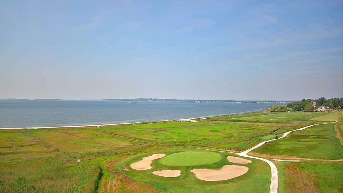 Mac doing its thing high above No. 17 at Rhode Island CC in preparation for the 120th State Amateur Championship.
