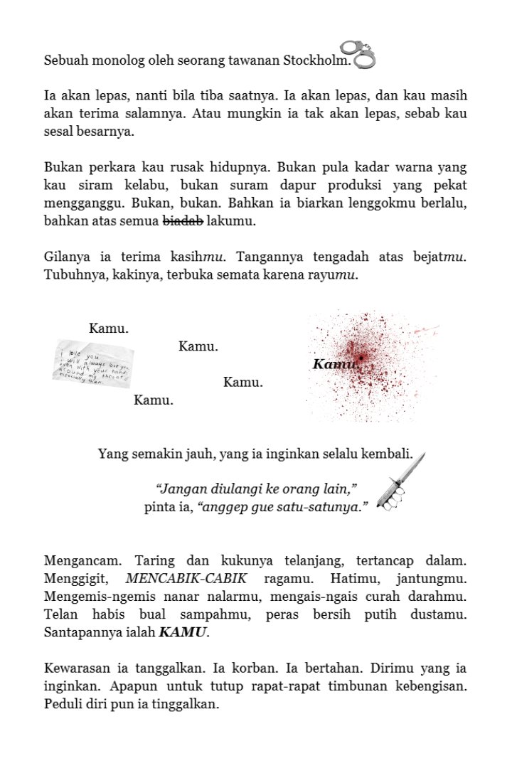 ⠀⠀
TW / implied grooming, power abuse, sexual abuse, graphic depiction of violence, disruptive/disturbing organs imagery, cannibalism, toxic relationship, possessive-obsessive behaviour, questionable depiction of Stockholm syndrome
⠀⠀