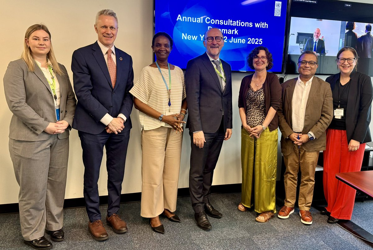 UNDP Africa (@undpafrica) on Twitter photo Our #partnership with #Denmark builds resilience by tackling crisis, climate & inequality.
At <a href="/UNDP/">UN Development</a>’s annual consultation with Denmark, we expressed heartfelt appreciation to Denmark 🇩🇰 for its steadfast support to our work across the globe🌎, including #Africa.
#PartnersAtCore Our #partnership with #Denmark builds resilience by tackling crisis, climate & inequality.
At <a href="/UNDP/">UN Development</a>’s annual consultation with Denmark, we expressed heartfelt appreciation to Denmark 🇩🇰 for its steadfast support to our work across the globe🌎, including #Africa.
#PartnersAtCore