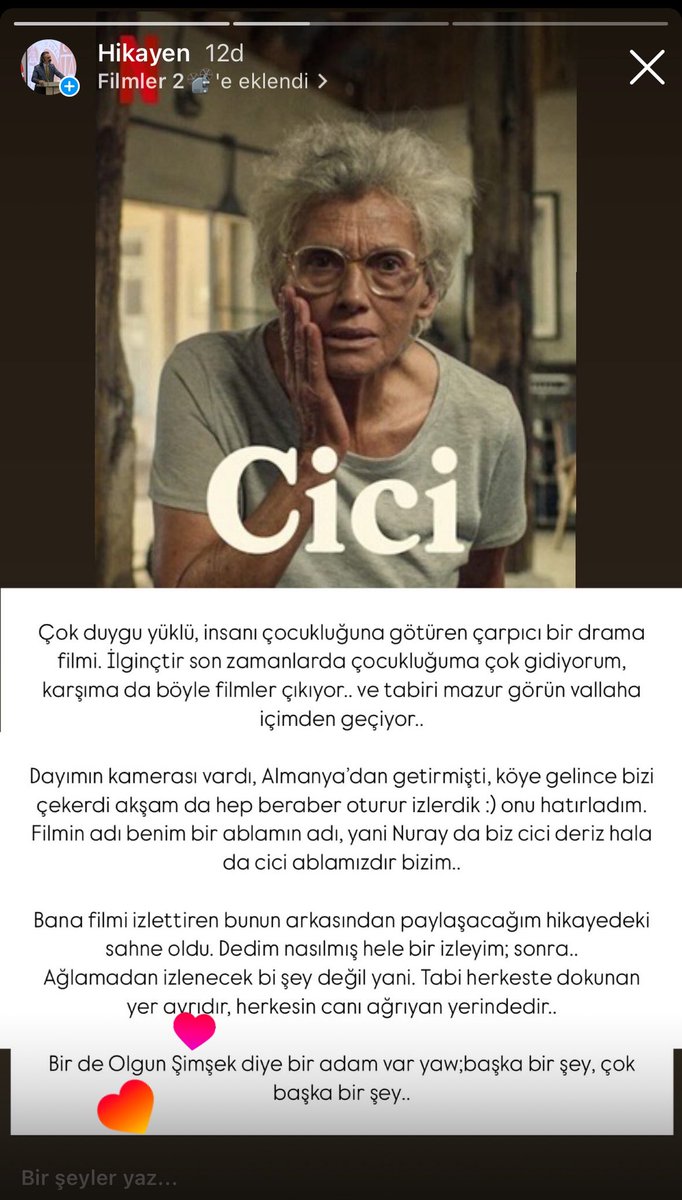 Bir film bir yorum..