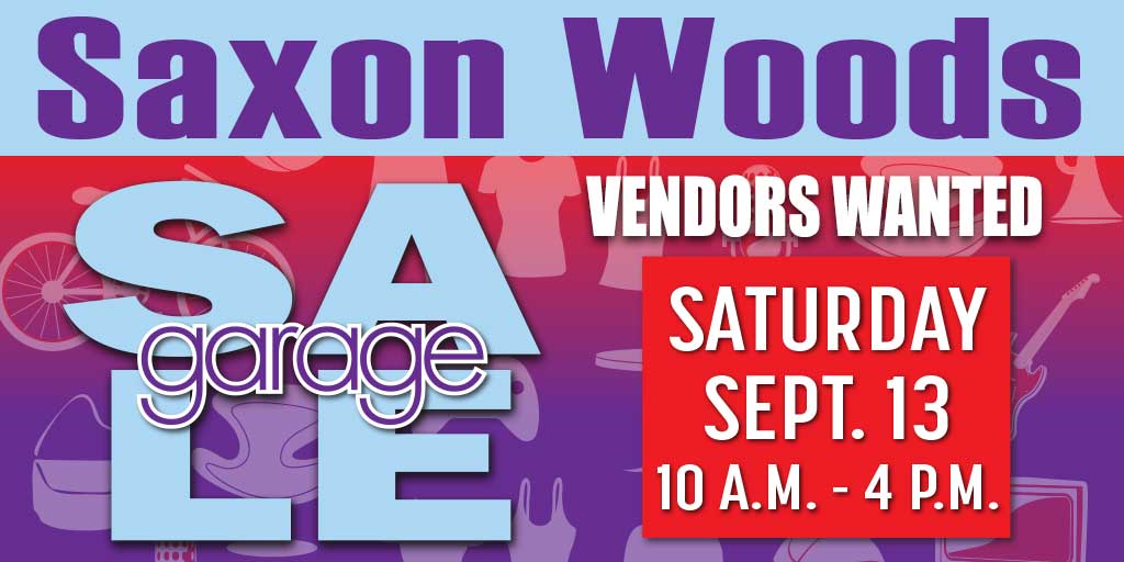 The Saxon Woods Garage Sale returns Saturday, Sept. 13 and those who are looking to declutter their homes are welcome to apply to be vendors: parks.westchestergov.com/saxon-woods-ga….

This sale is for individuals and families who want to sell their unwanted items, such as clothing, household