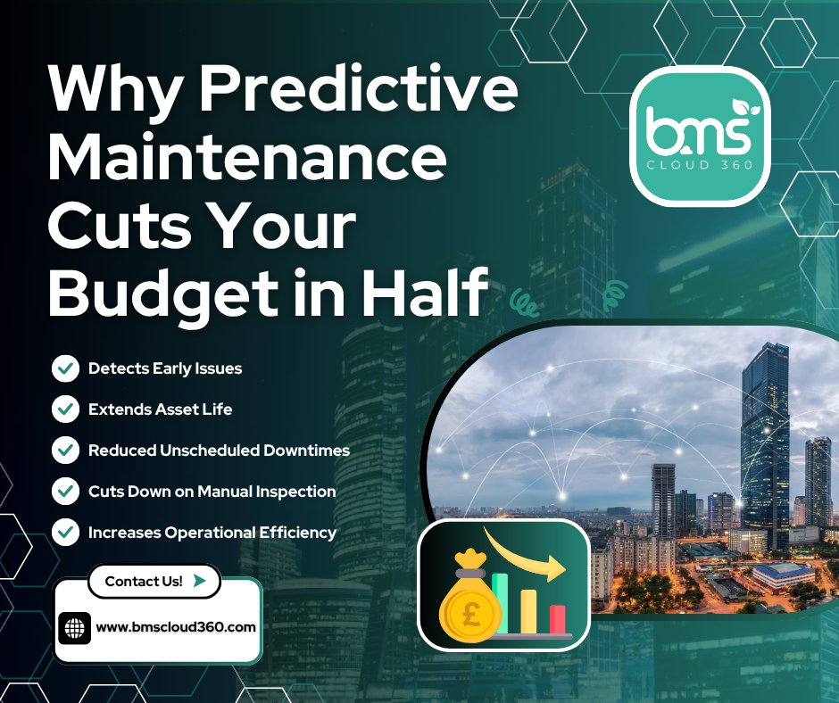 bmscloud360's tweet image. 🔧 Why Predictive Maintenance Cuts Your Repair Budget in Half

Stop reacting—start predicting. Reduce downtime, extend asset life, and save costs with smart maintenance. 

Learn more at bmscloud360.com

#PredictiveMaintenance #SmartBuildings #BMSsolutions