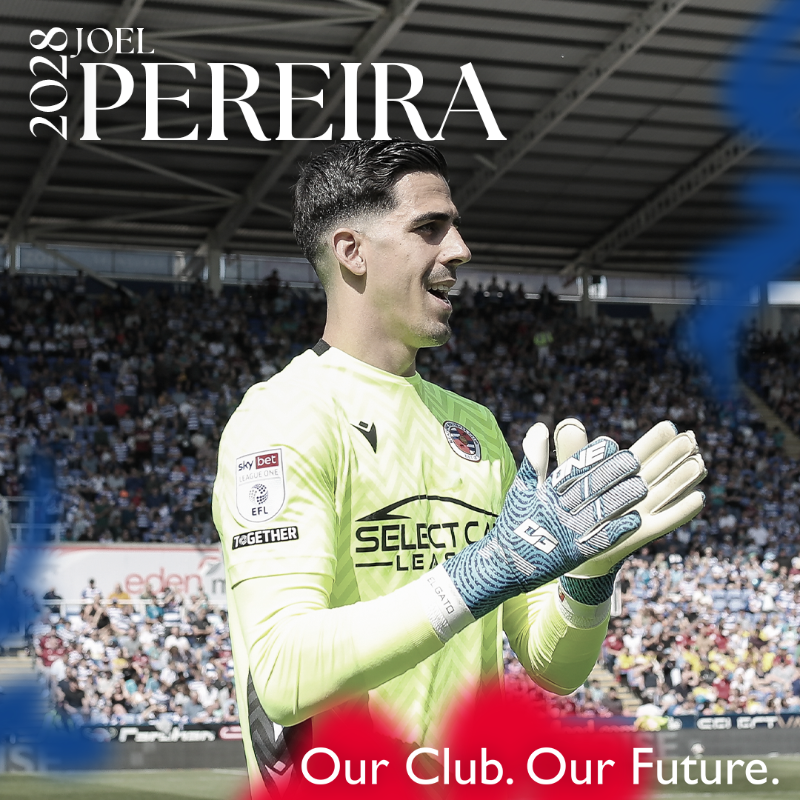 ReadingFC's tweet photo. EL GATO IS HERE TO STAY 🤩

We are pleased to announce that Joel Pereira has signed a new deal with the Royals running until 2028. 👇