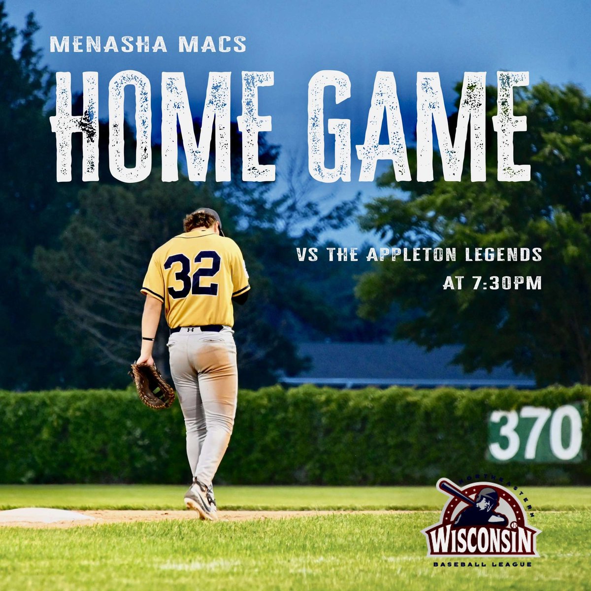 Join us at Koslo Park tonight (6/12) as the Macs take on the Appleton Legends at home. The game starts at 7:30 PM, and admission is free!

See you at the ballpark! 

#MenashaMacs #GameDay #menasha #koslopark #SupportLocalBaseball #baseball #NortheasternBaseballLeague