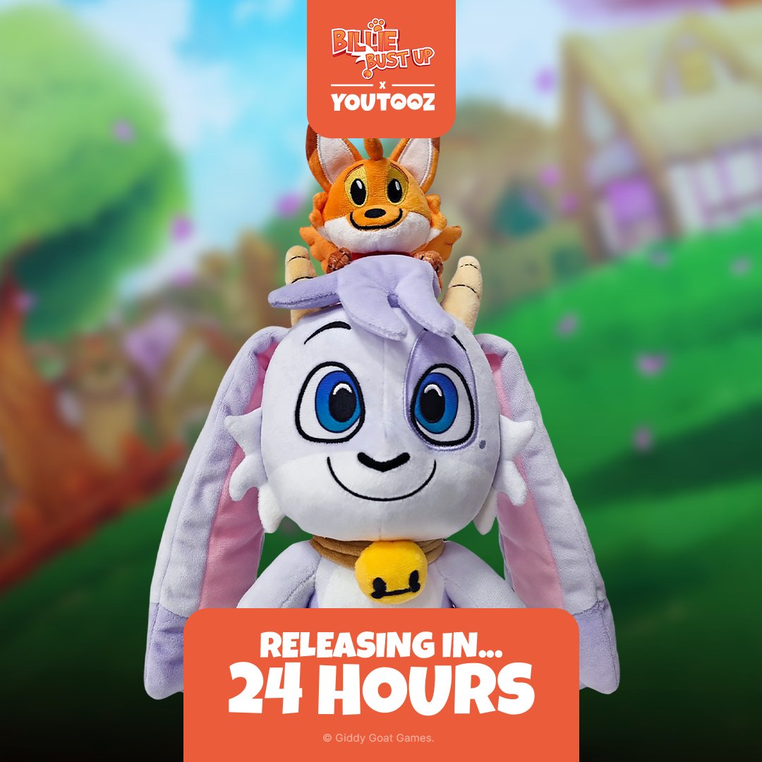 24 HOURS UNTIL YOU CAN PRE-ORDER THE BILLIE PLUSH FROM <a href="/youtooz/">youtooz</a>  💌🐐🐶💙

#billiebustup