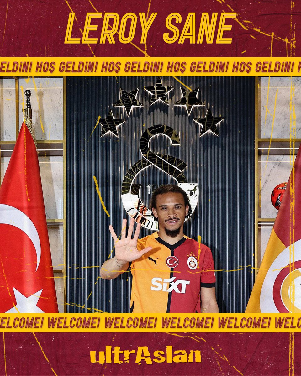 ✍🏻 GALATASARAYIMIZA HOŞ GELDİN LEROY SANE! 🦁

#ultrAslanLİSE