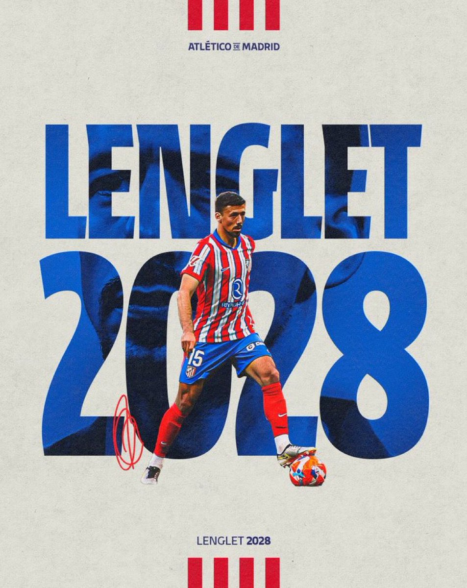 Kelvn_Israelz (@kisraelz) on Twitter photo 📝 𝗗𝗘𝗔𝗟 𝗗𝗢𝗡𝗘: Atlético Madrid have signed Clement Lenglet on a contract until 2028.
(Source: <a href="/Atleti/">Atlético de Madrid</a>) 📝 𝗗𝗘𝗔𝗟 𝗗𝗢𝗡𝗘: Atlético Madrid have signed Clement Lenglet on a contract until 2028.
(Source: <a href="/Atleti/">Atlético de Madrid</a>)
