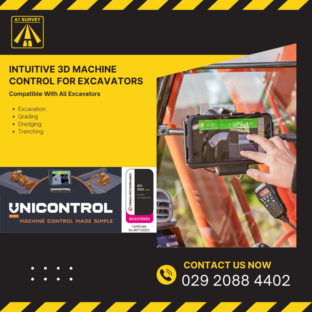 steve_a1survey's tweet image. 🚧 What is 3D Machine Control for Excavators? 

Meet Unicontrol3D – the game-changing tech that’s transforming excavation projects. 💡

🔧 Make excavation easier, quicker, and more accurate with A1 Survey &amp;amp; Unicontrol3D.

#A1Survey #Unicontrol3D #ExcavationTechnology