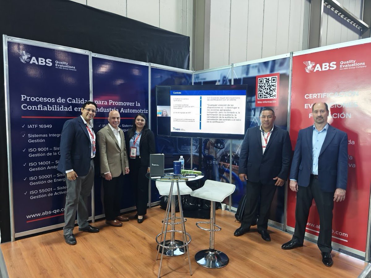 🚗 ABS Quality Evaluations (ABS QE) Mexico team recently attended the #ProveedorAutomotriz! Our team enjoyed meeting forward-thinking automotive professionals and discussing how our certifications such as IATF 16949 can help your business achieve higher quality standards and