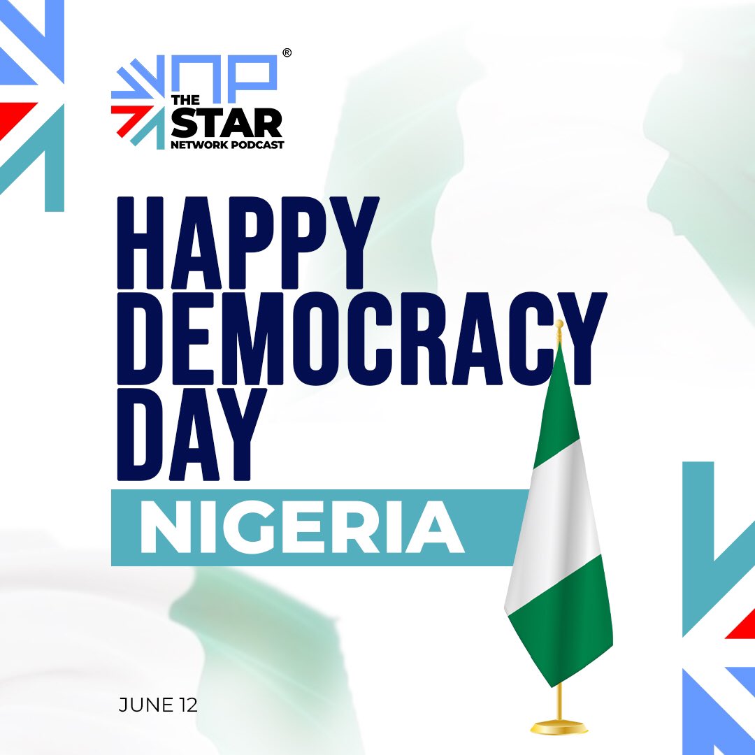 Celebrating freedom this day! 

Happy Democracy Day Nigeria 🇳🇬 ✨

#DemocracyDay #June12