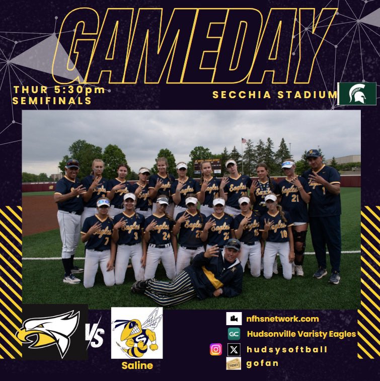 State semi-finals today at 5:30. Show up and be loud! 

#fireupgoeagles