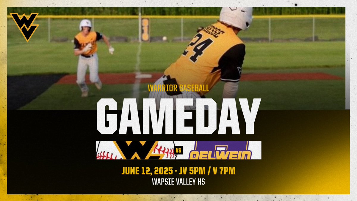 WapsieAthletics's tweet photo. Back at home to battle the Huskies!
βΎ JV/V Baseball
π @OelweinBaseball
π WVHS
β° JV 5:00 PM | V 7:00 PM
ποΈ Onlinel/Card ONLY https://t.co/z1nvZlzyNy
π Gamechanger app
π₯ https://t.co/T8Mazn8vx8
#WarriorPride #WVBB #iahsbsb https://t.co/pfpVm7ZvRh