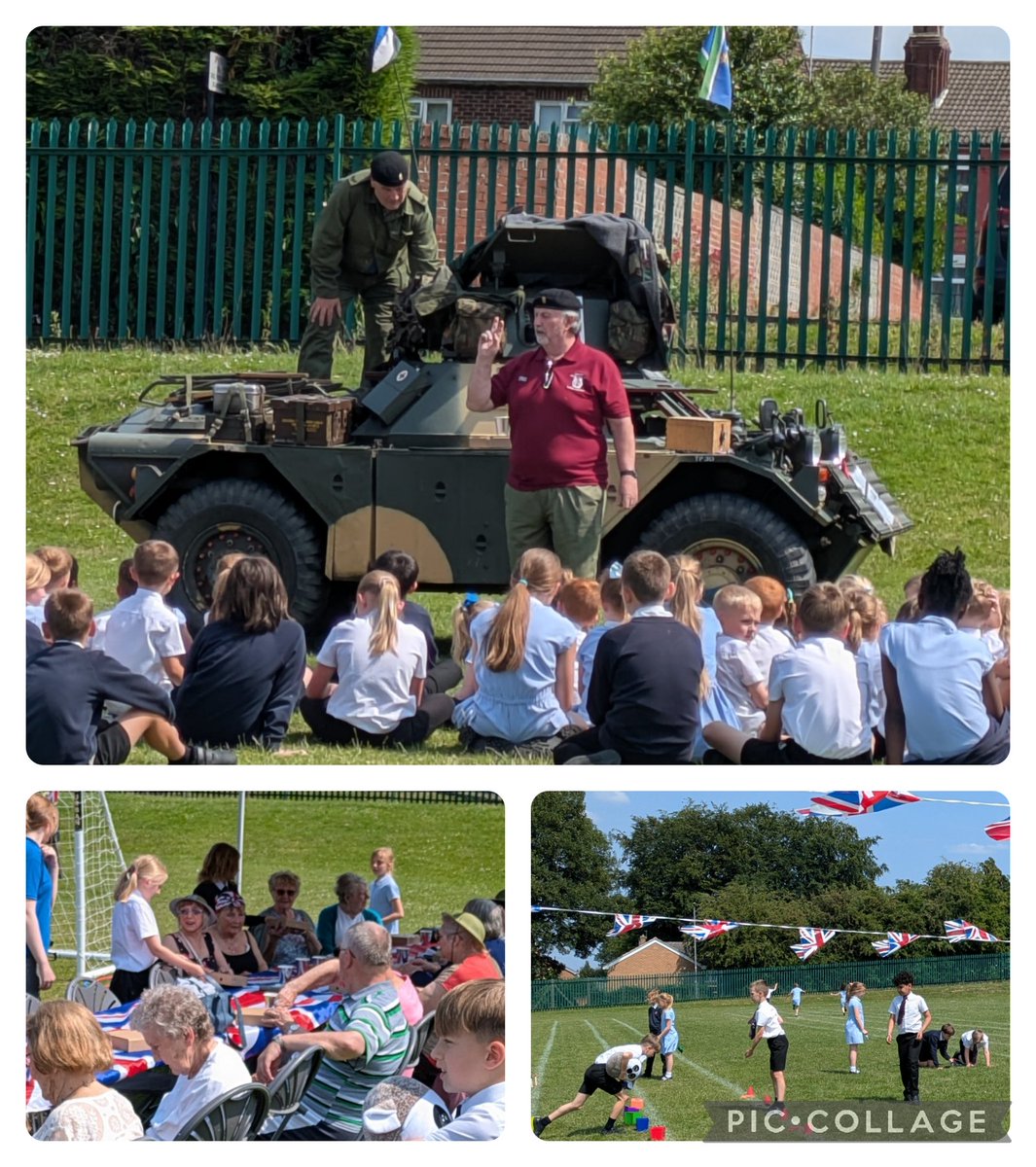 Halfpenny Lane and MHA Communities Wakefield &amp; District, joined together for an afternoon filled with war time games, afternoon tea, singing and a visit from an army tank!