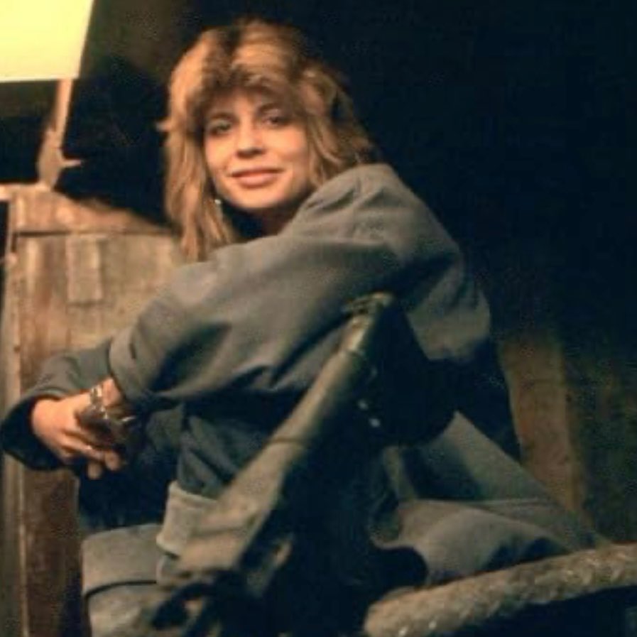 Behind the scenes photos of Bess Motta as Ginger, Michael Biehn \u0026 Linda  Hamilton during the filming of THE TERMINATOR (1984)., image size:897x897