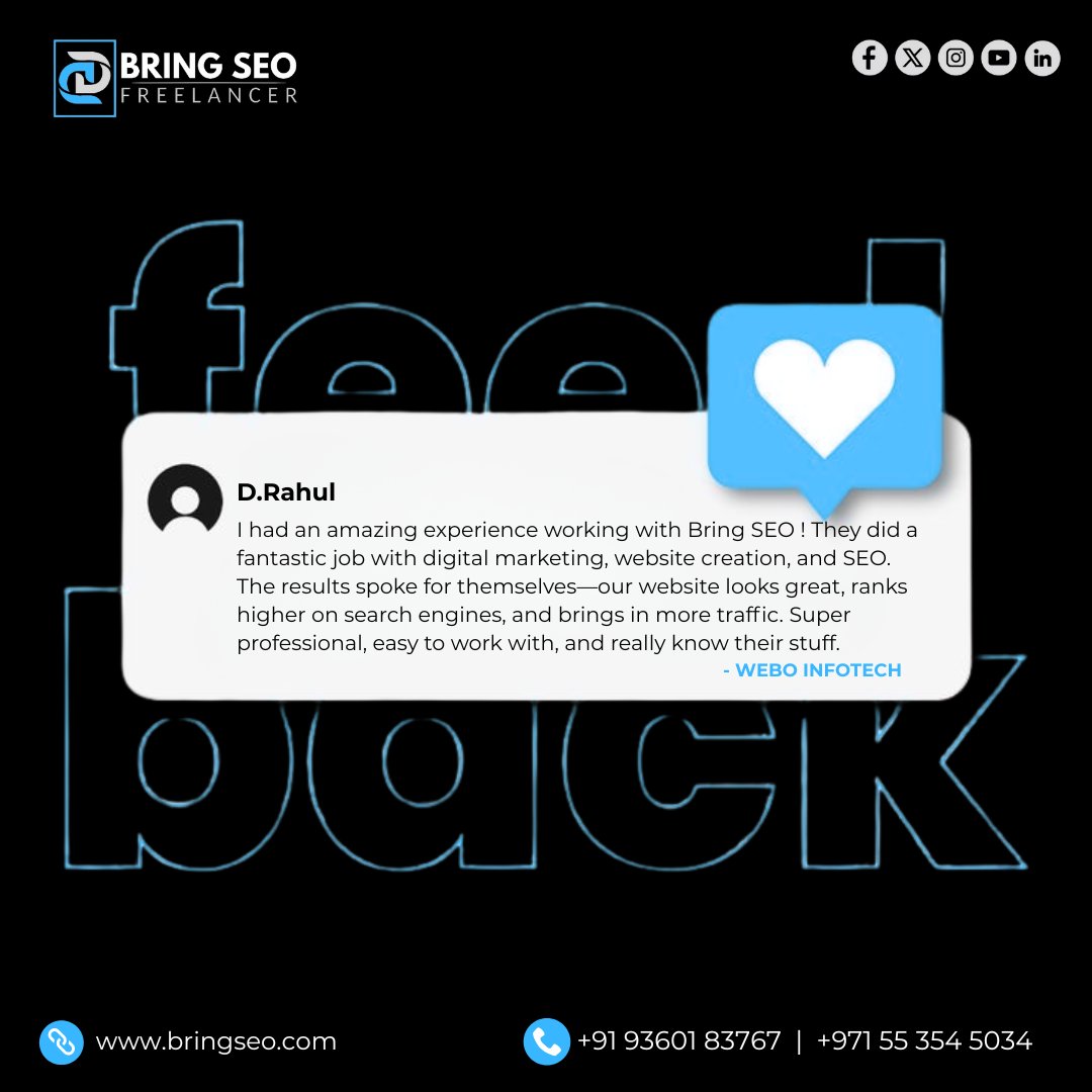 bring_seo's tweet image. #clientfeedback #customerreview #seoclient #digitalmarketingcustomer