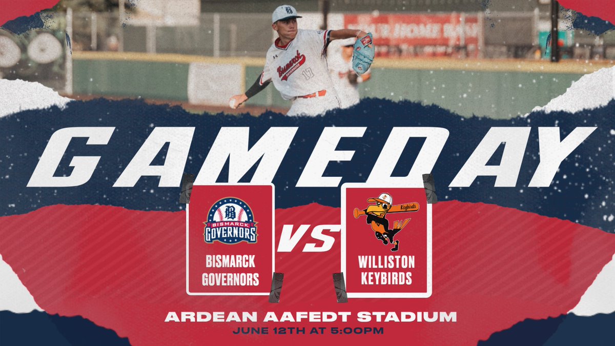 It's Governors Game Day!

📍Ardean Aafedt Stadium - Williston
⌚5PM
🆚 Williston Keybirds

Safe travels and good luck!!

#legionbaseball #bismarckgovernors #NDamericanlegion