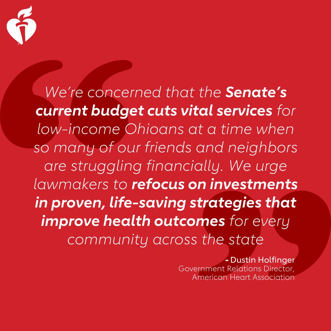 We are disappointed to see the Ohio Senate's substitute version of the budget bill, HB 96, which leaves crucial public health programs underfunded. Get the details here: spr.ly/60114K2Yv