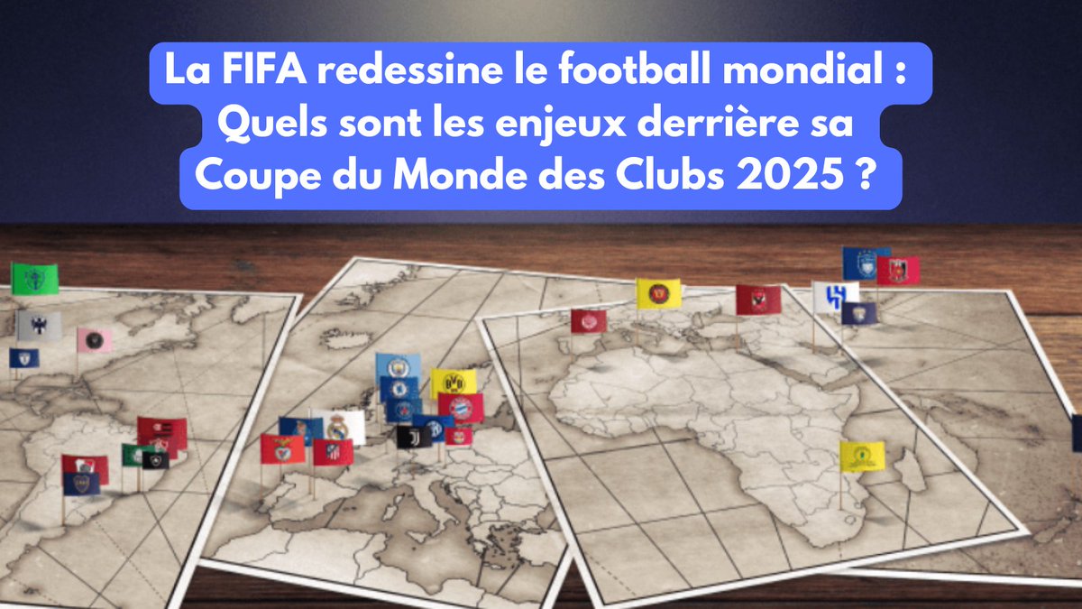 FCGeopolitics's tweet photo. 🏆COUPE DU MONDE DES CLUBS 2025🌐

Le 14 juin, la FIFA lance son nouveau format à 32 équipes

Un pas de plus vers un football toujours + mondialisé...

Mais qui soulève des questions sur la santé des joueurs, l'empire business de la FIFA et l'avenir du foot.

🔍Décryptage ⤵
1/18 https://t.co/GEAIMmzNnp