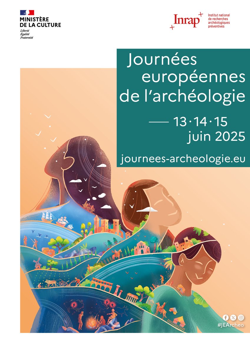 Les <a href="/journees_archeo/">Journées archéologie</a> reviennent les 13-15 juin partout en France !
Ateliers, fouilles, expos, tir au propulseur et frappe de monnaie…
✍️ D. Garcia, É. Fournié &amp; la rédac d’Archéologia
📍RDV samedi pour nous rencontrer
👉 bit.ly/Journées-europ…
 #Archeologie #JEArcheo <a href="/Inrap/">Inrap</a>