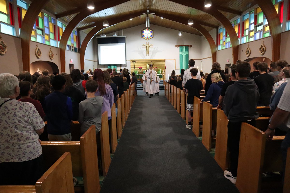 Holy Spirit Catholic School Division (@holyspiritrcsd) on Twitter photo Today, <a href="/SJSCoaldale/">SJS Coaldale</a> celebrated their end-of-year Mass with a beautiful service led by Fr. Ian Gagné.
They also bid farewell to their Grade 9 students and recognized those who received their First Communion this year.
A special day of faith and reflection!
#IBelieveInCatholicEd Today, <a href="/SJSCoaldale/">SJS Coaldale</a> celebrated their end-of-year Mass with a beautiful service led by Fr. Ian Gagné.
They also bid farewell to their Grade 9 students and recognized those who received their First Communion this year.
A special day of faith and reflection!
#IBelieveInCatholicEd
