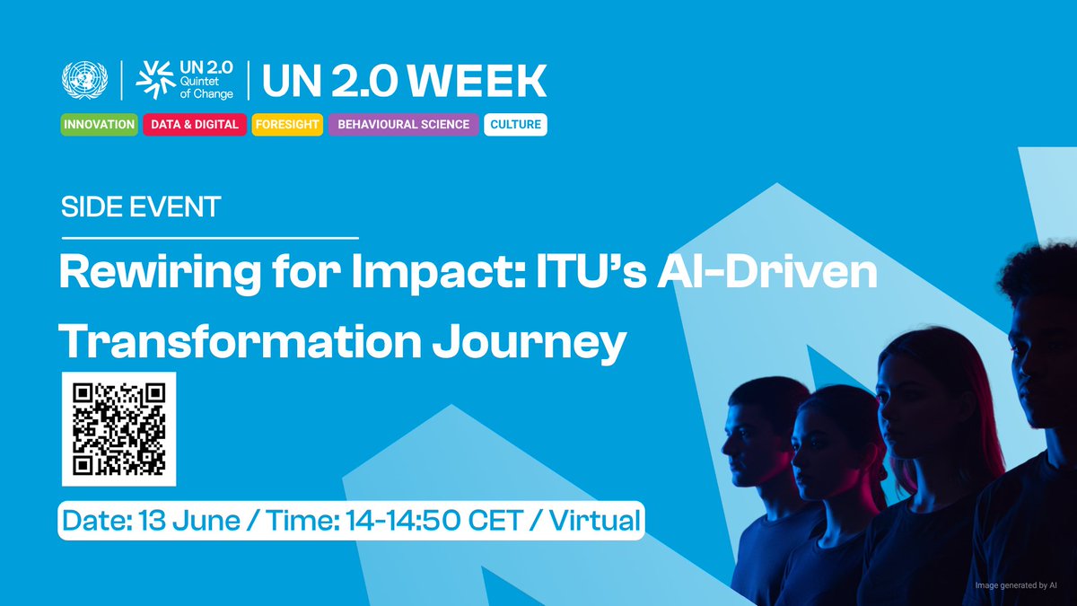 🔴 Join us to see how ITU puts the UN 2.0 vision into action —building capabilities, shifting mindsets, and rewiring the system for greater impact. Get inspired by AI leads at <a href="/Deloitte/">Deloitte</a>, <a href="/Capgemini/">Capgemini</a> &amp; ITU with candid insights and practical examples aiforgood.itu.int/event/rewiring…