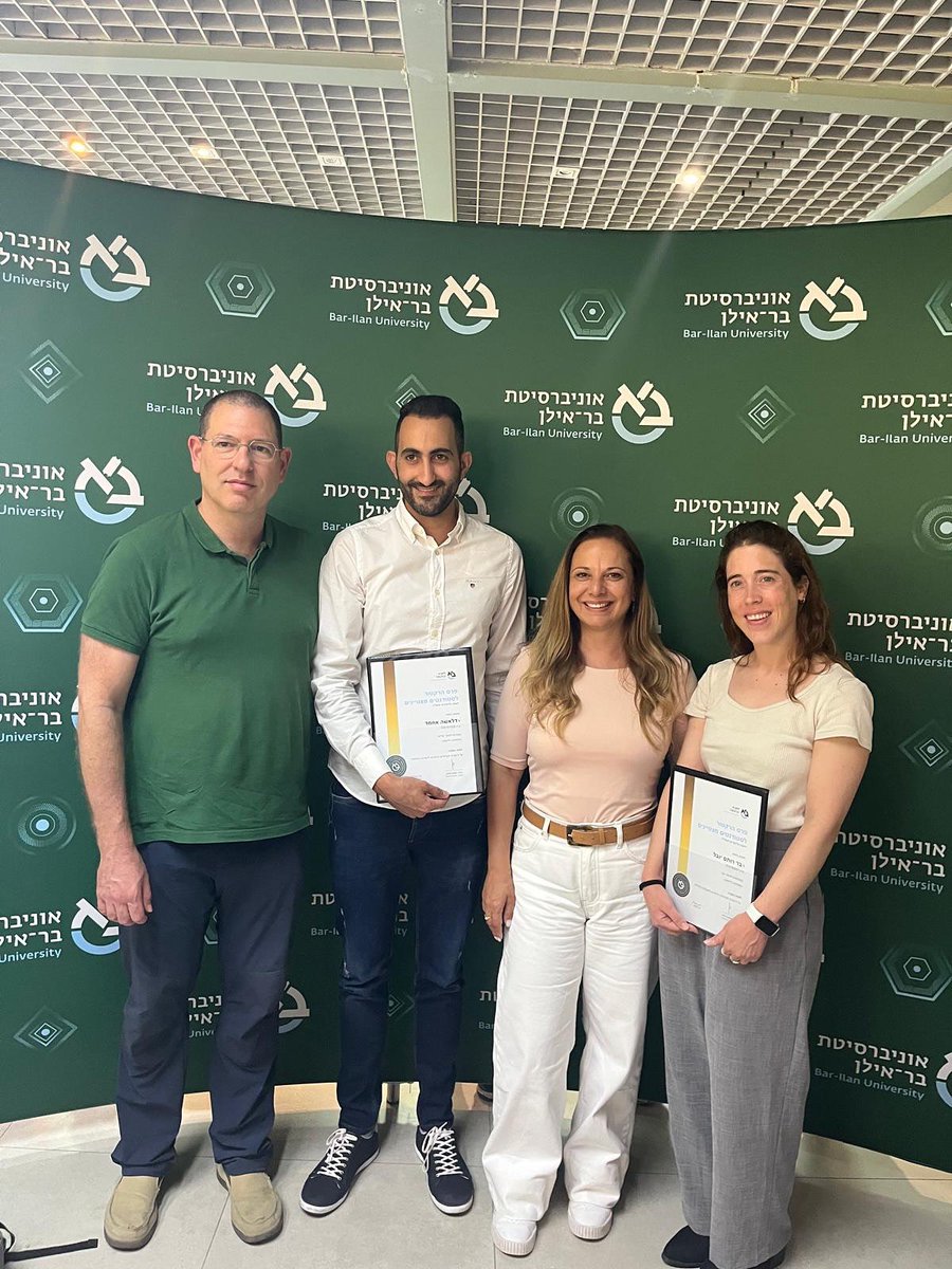 Bar- Ilan Faculty of Medicine (@biumedicine) on Twitter photo Proud moment for our Faculty! ๐
Ahmad Dalasha (PhD student) & Yuval Bar Rotem (MSc student) received <a href="/Bar_ilan/">ืืื ืืืจืกืืืช ืืจ-ืืืื</a>โs Rectorโs Award for academic excellence.
Curious about research?
Join our info session โ June 15, Safed >> lp.biu.ac.il/md225/ Proud moment for our Faculty! ๐
Ahmad Dalasha (PhD student) & Yuval Bar Rotem (MSc student) received <a href="/Bar_ilan/">ืืื ืืืจืกืืืช ืืจ-ืืืื</a>โs Rectorโs Award for academic excellence.
Curious about research?
Join our info session โ June 15, Safed >> lp.biu.ac.il/md225/