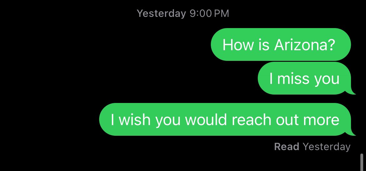 suhsiedot's tweet photo. I caved and texted my dad because I’m a pathetic loser that desperately wants love and affection from my worthless father https://t.co/lMzUnGfr7h