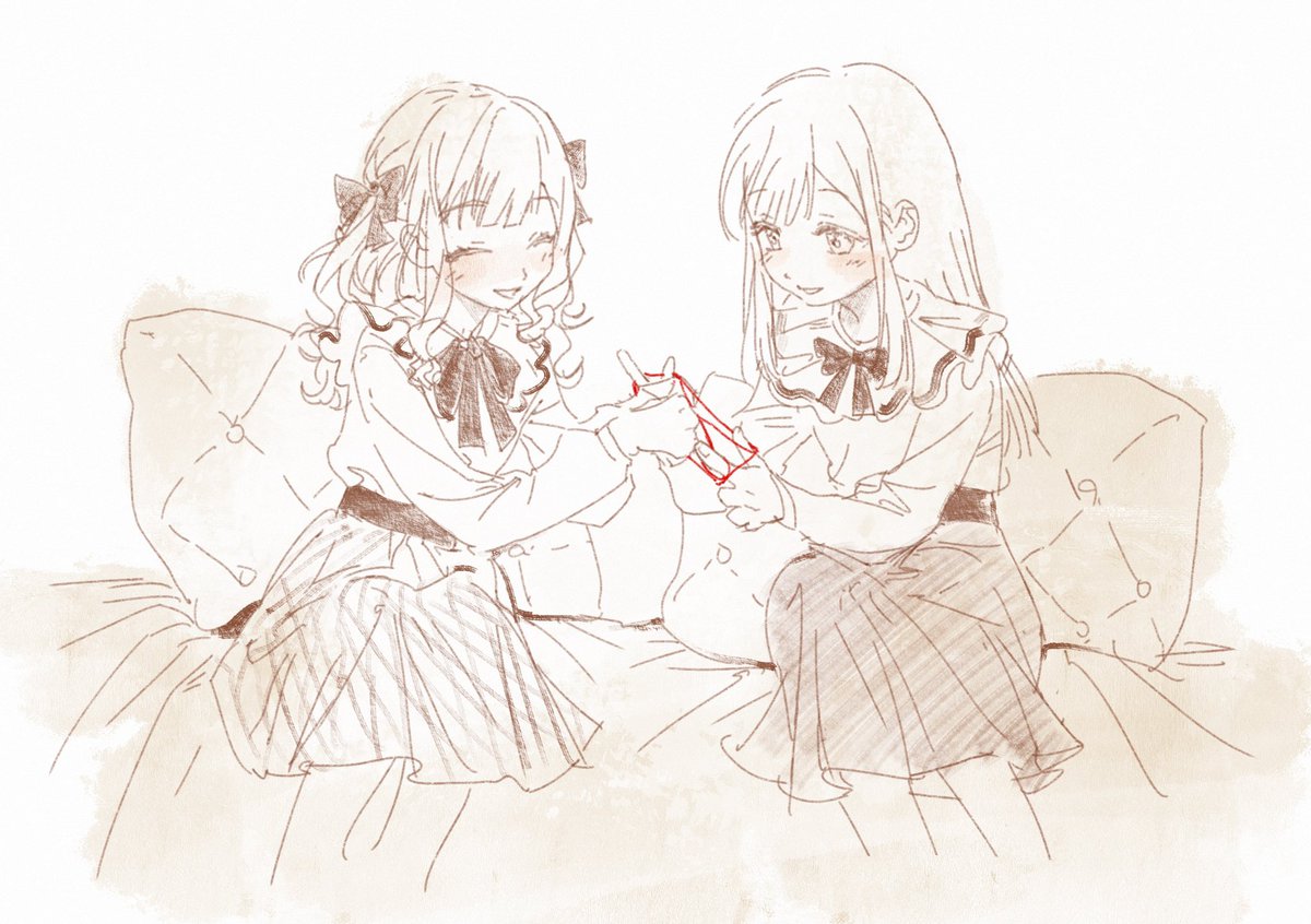 LeafBalloon's tweet image. #AveMujica #bandoriart 
花绳，前一张的售后赠图🥹👼🏻