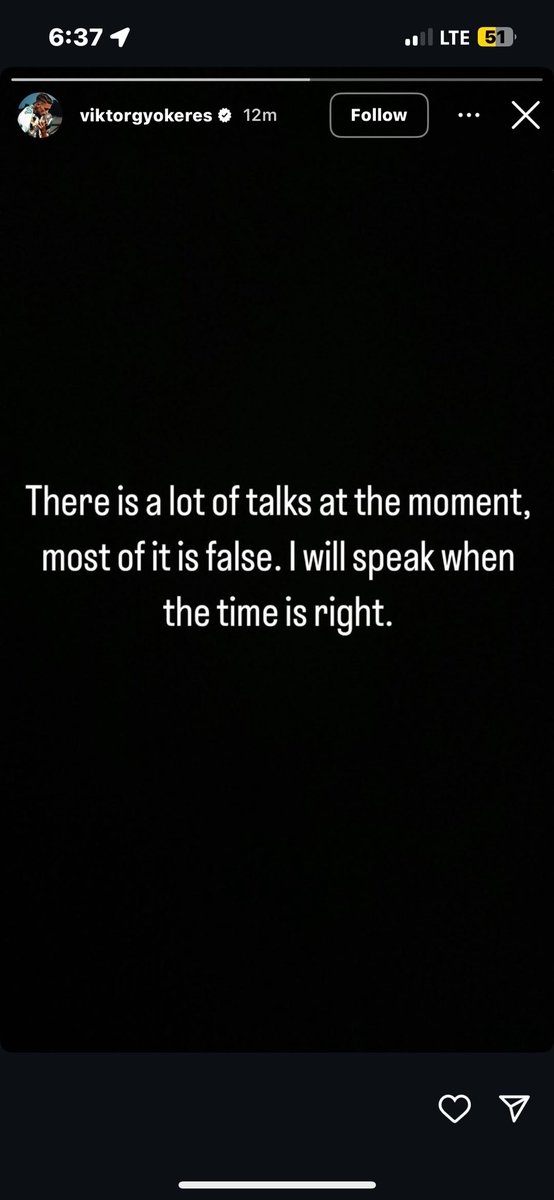 Viktor Gyokeres
Posted it. He Posted it!!