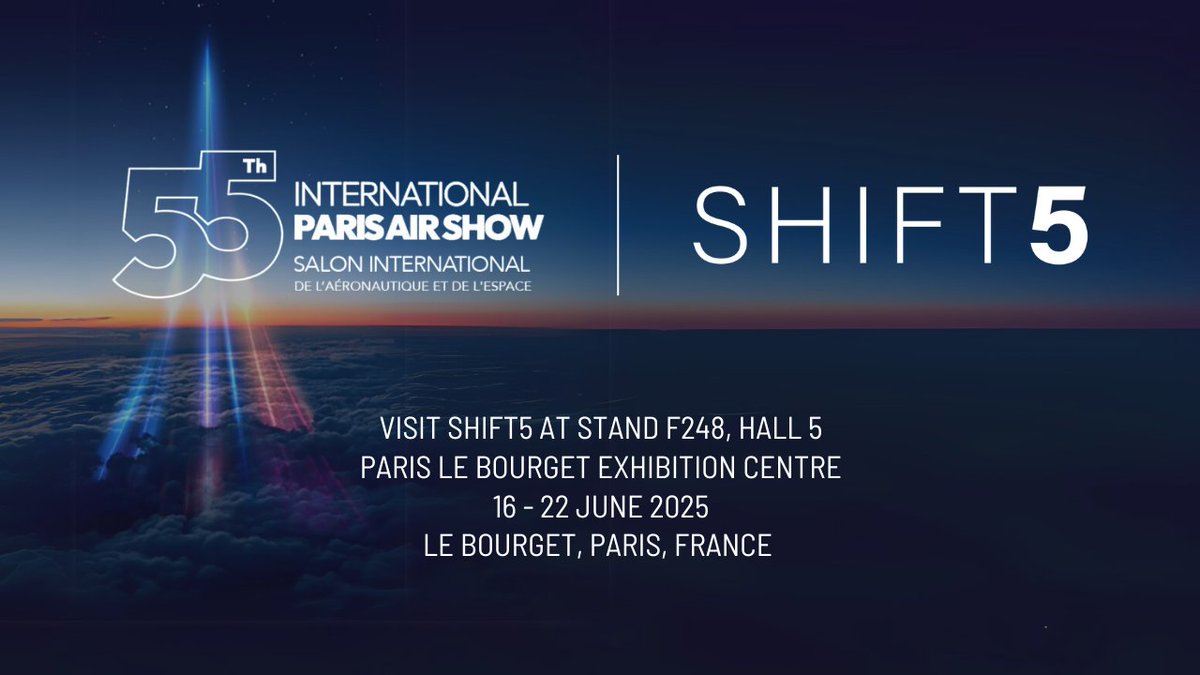 Every flight generates massive amounts of data. Most of it goes unheard.

Shift5 changes that. We help operators detect cyber threats in real time and spot maintenance issues before they ground your aircraft.

See the future of aircraft intelligence at next week's #ParisAirShow -