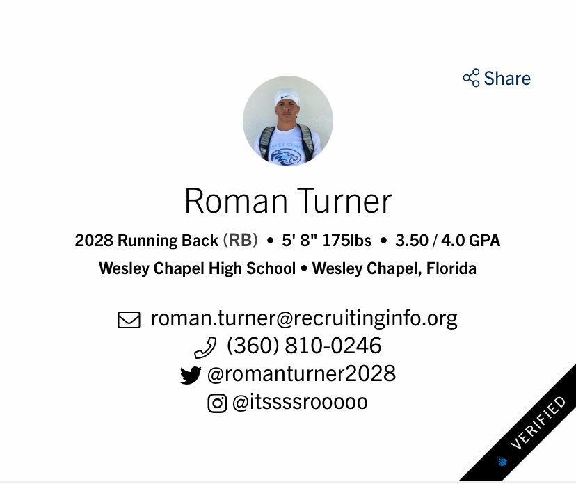 Roman Turner (@romanturner2028) on Twitter photo Coachβs I am active on <a href="/ncsa/">NCSA College Recruiting</a> daily for recruitment. The link below has further information. <a href="/CoachPatterson_/">Coach Bruce Patterson</a> <a href="/3dstrengthacad1/">3dstrengthacademy</a> <a href="/WCHSWildcatsFB/">Wesley Chapel Wildcats Football</a> <a href="/ncsa/">NCSA College Recruiting</a> <a href="/PrepRedzoneFL/">Prep Redzone Florida</a> <a href="/247recruiting/">247Sports Recruiting</a> <a href="/247Sports/">247Sports</a> <a href="/PascoCountyFB/">PascoCountyFB</a> <a href="/5StarFBRecruits/">5 Star Football Recruiting</a>
ncsasports.org/football-recruβ¦ Coachβs I am active on <a href="/ncsa/">NCSA College Recruiting</a> daily for recruitment. The link below has further information. <a href="/CoachPatterson_/">Coach Bruce Patterson</a> <a href="/3dstrengthacad1/">3dstrengthacademy</a> <a href="/WCHSWildcatsFB/">Wesley Chapel Wildcats Football</a> <a href="/ncsa/">NCSA College Recruiting</a> <a href="/PrepRedzoneFL/">Prep Redzone Florida</a> <a href="/247recruiting/">247Sports Recruiting</a> <a href="/247Sports/">247Sports</a> <a href="/PascoCountyFB/">PascoCountyFB</a> <a href="/5StarFBRecruits/">5 Star Football Recruiting</a>
ncsasports.org/football-recruβ¦