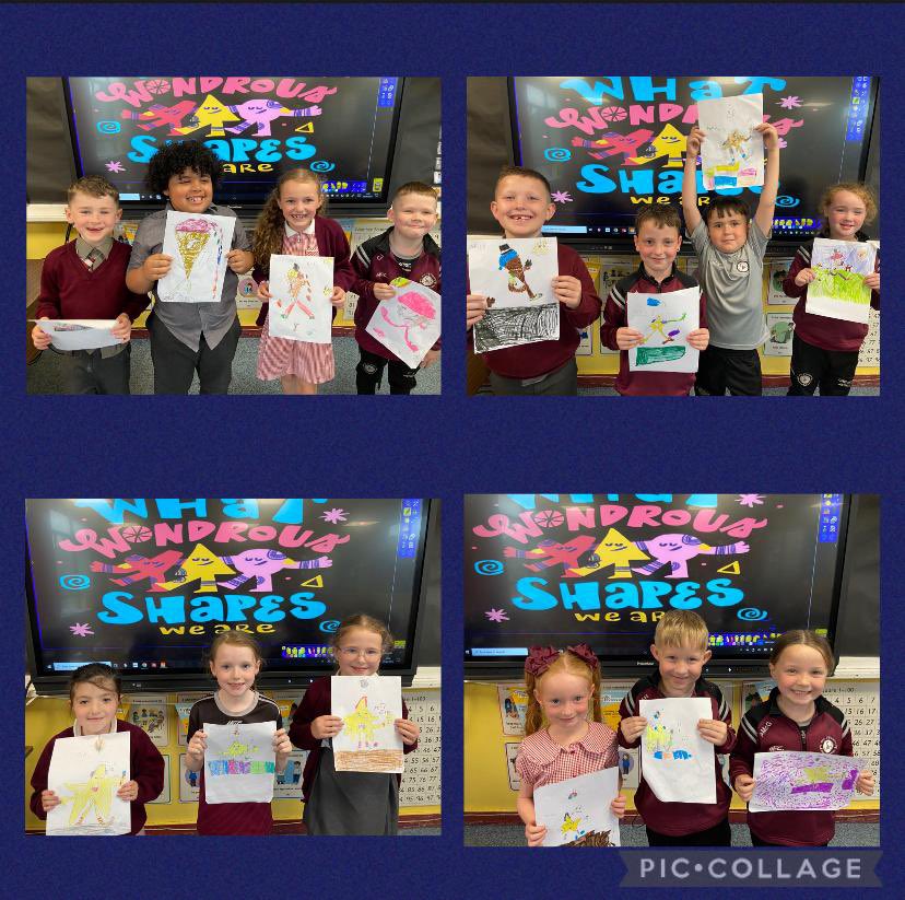 All Primary 3 classes joined an on-line Empathy Day Draw-Along with author and illustrator Ashwin Chacko and Libraries NI on Thursday 12th June. Ashwin read his book What Wondrous Shapes We Are, before teaching the children how to draw different shapes and facial expressions.