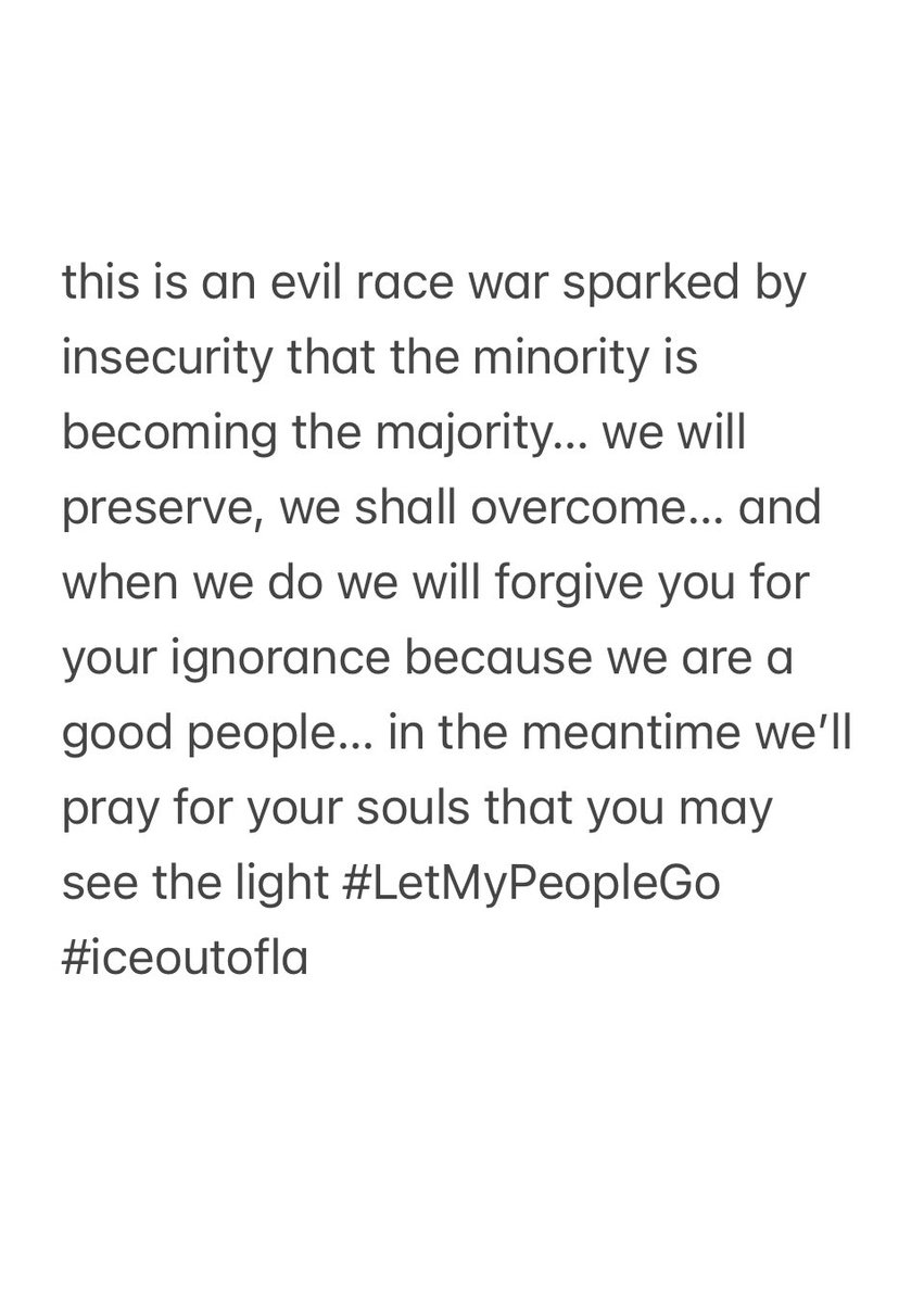 stephenlkane's tweet photo. Let. My. People. Go. #letmypeoplego #iceoutofla #iceout #weshallovercome https://t.co/HjSbu88jbM