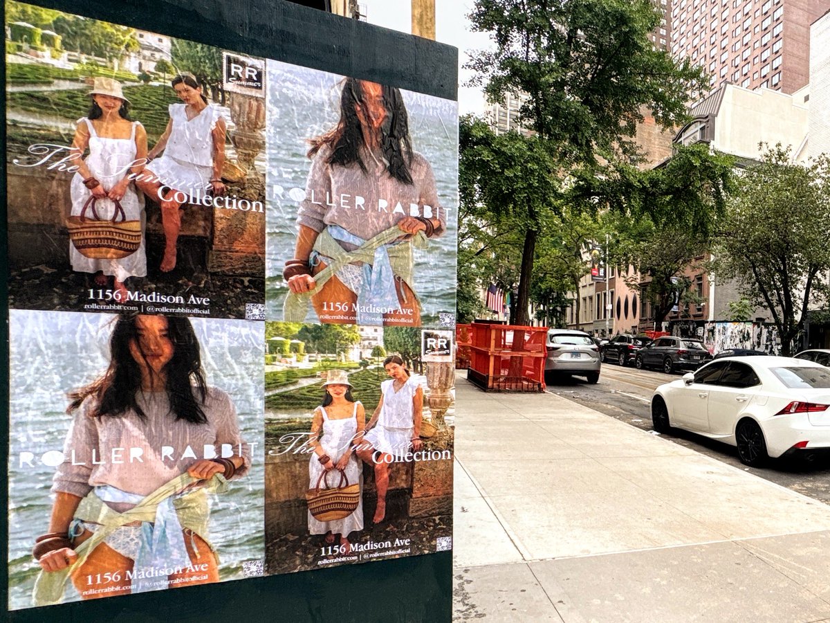 Roller Rabbit's New Summer Collection takes NYC! Featuring two seasonal designs, the posters popped up in the UES, WV, SoHo and more. With a focus on fashion and visibility, the campaign connects with the brand’s core audience. 

#gogorillamedia #wildposting #streetmarketing #NYC