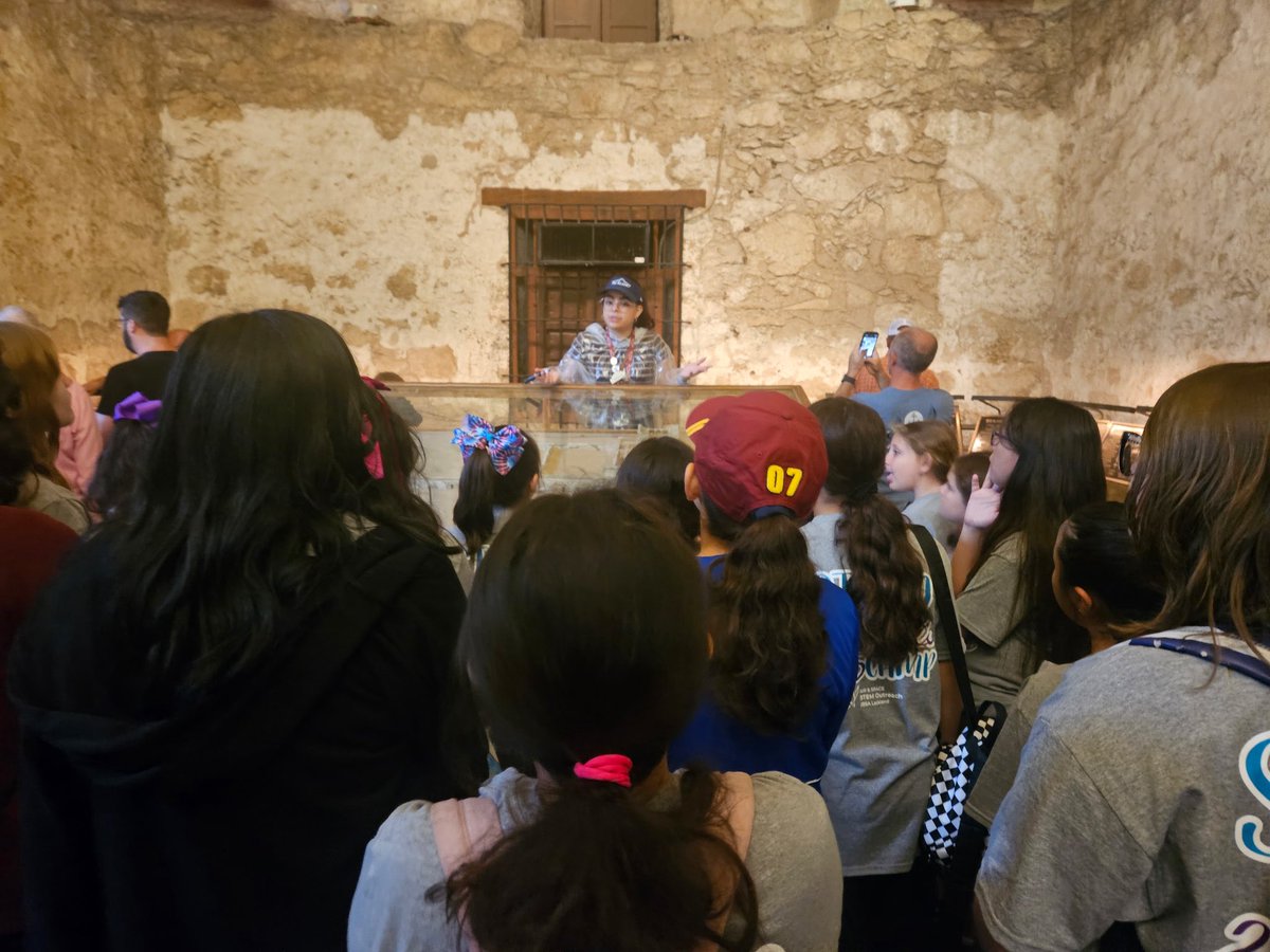 STEM Sisters learned how to shoot a cannon and studied/learned the history of bones found at the Alamo.