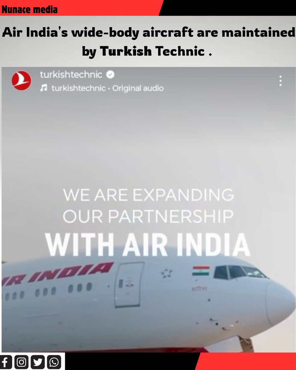 NuanceM69299's tweet photo. deal with Turkish began early 2025.Recently, Air India announced to shift away from Turkish Technic after Turkiye support to Pakistan Pahalgam attack.
#planecrash #एयरइंडिया #अहमदाबादविमान #CivilHospital #BJMedicalCollege #OmShanti #Boeing #All242 #BreakingNews #Seat11A #Aviation https://t.co/QmxNw6dQZ6