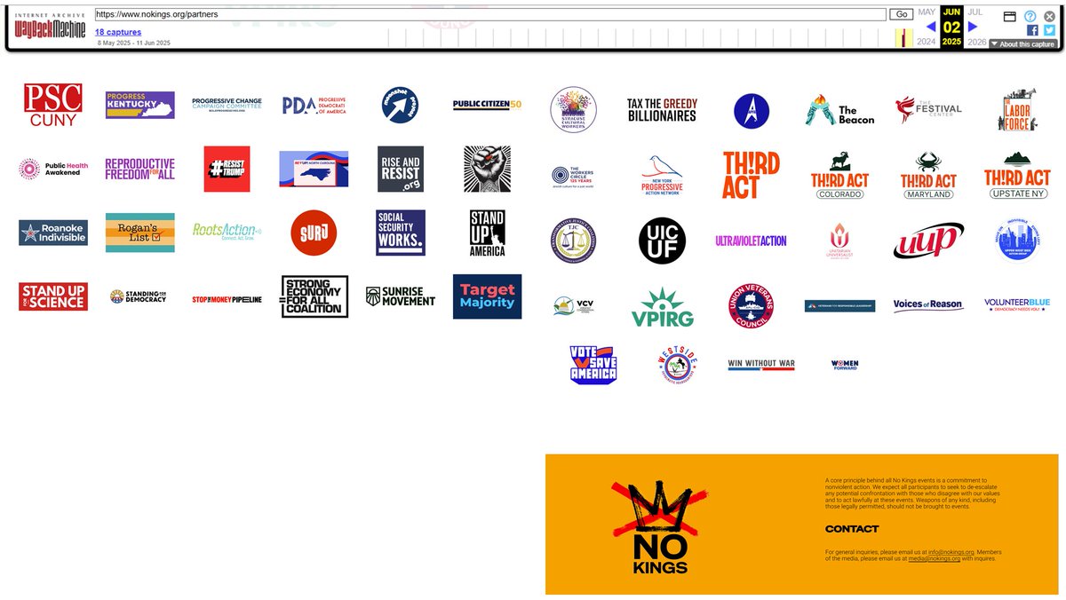 Good Dog (@gooddog94619152) on Twitter photo Hey <a href="/DataRepublican/">DataRepublican (small r)</a>
To help your investigation, I downloaded all the deleted Partners of No Kings. These images may assist in your important work. And, the fact that they deleted this evidence from the public sphere is evidence they knew what they were doing was wrong (False Hey <a href="/DataRepublican/">DataRepublican (small r)</a>
To help your investigation, I downloaded all the deleted Partners of No Kings. These images may assist in your important work. And, the fact that they deleted this evidence from the public sphere is evidence they knew what they were doing was wrong (False