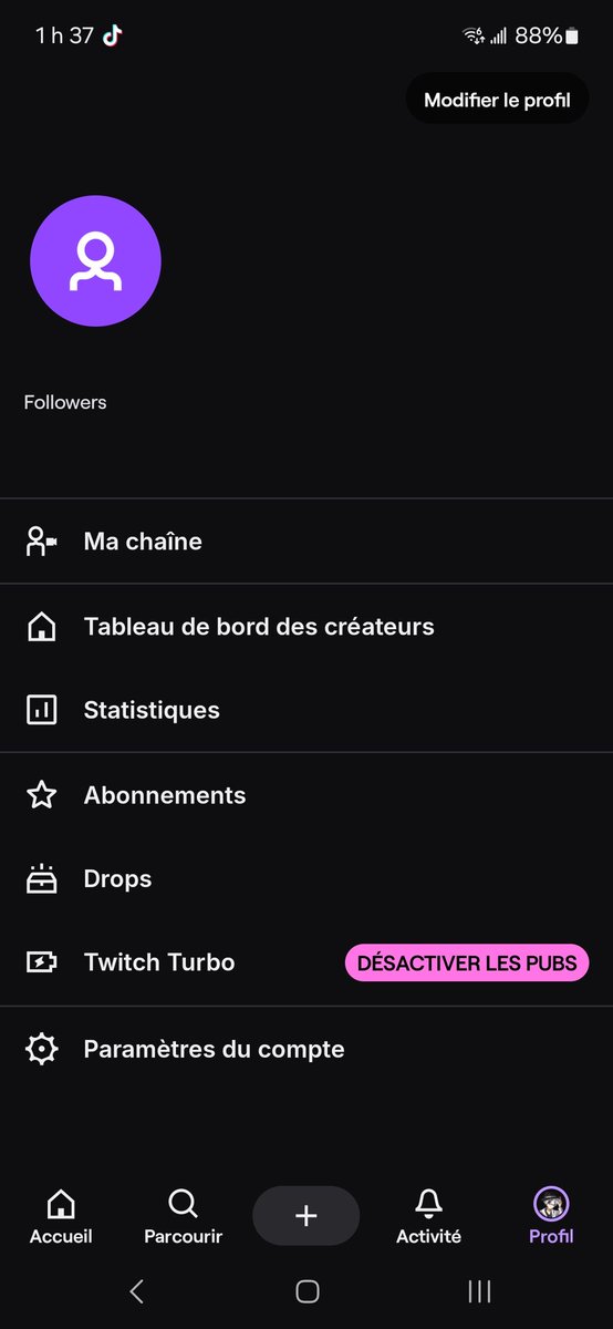docteurkillme's tweet photo. queste qui se passe jai pu acces a mon compte @Twitch https://t.co/znQ41EBDvn
