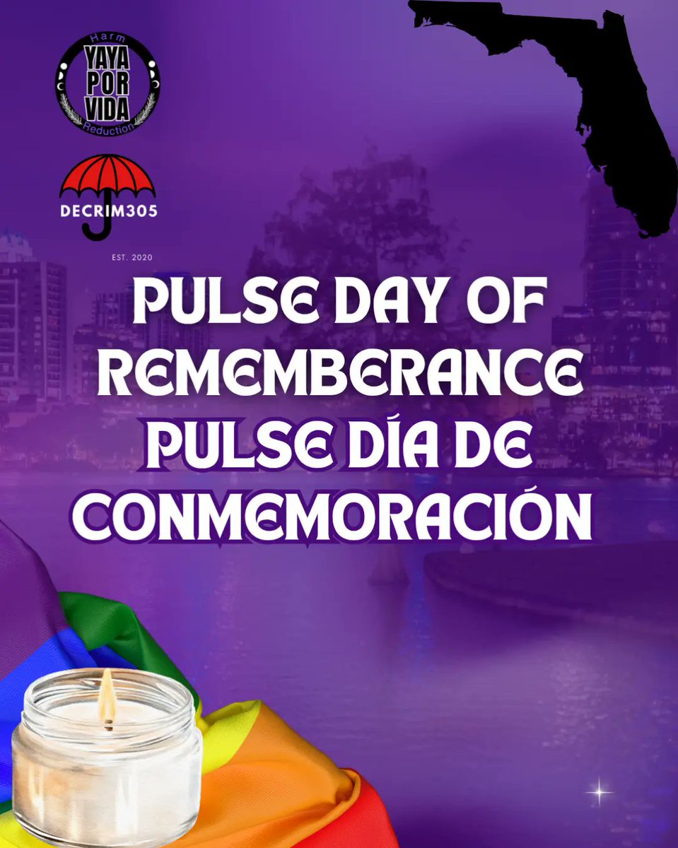 Yaya Por Vida (@yayaporvida) on Twitter photo Hate will NEVER win. PRIDE IS A PROTEST! Stand united against hate.
El odio NUNCA triunfará. ¡EL ORGULLO ES UNA PROTESTA! Sigamos unidos contra el odio y la violencia.
#pulsenightclubneverforget #florida #pride #49angels <a href="/Decrim305/">Decrim Miami</a> Hate will NEVER win. PRIDE IS A PROTEST! Stand united against hate.
El odio NUNCA triunfará. ¡EL ORGULLO ES UNA PROTESTA! Sigamos unidos contra el odio y la violencia.
#pulsenightclubneverforget #florida #pride #49angels <a href="/Decrim305/">Decrim Miami</a>