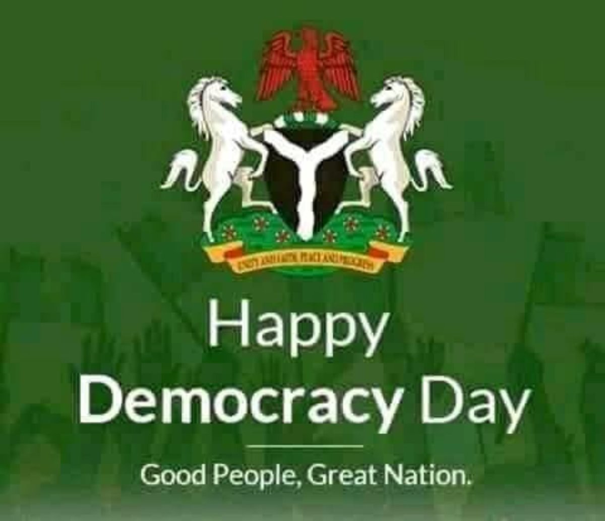 UmarMantu's tweet photo. Happy Democracy Day🙏🏽🇳🇬 https://t.co/vSmTHmGVVB