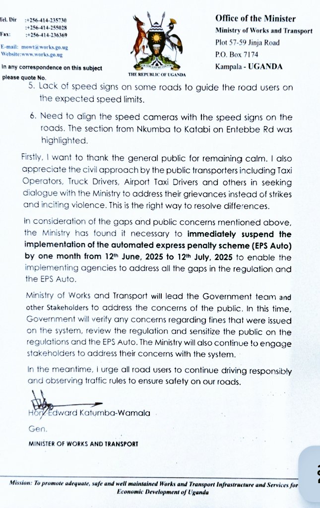<a href="/CanaryMugume/">Canary Mugume</a> There you go 
<a href="/MoWT_Uganda/">Ministry of Works & Transport</a> 
<a href="/assempebwa/">Allan Ssempebwa Kyobe, Chart. PR</a> <a href="/sussiekats/">Ms. SUSAN KATAIKE</a> <a href="/katurebeobed/">Katureebe Obed</a> <a href="/Jadwong/">Louis Jadwong</a> <a href="/Vok895/">Voice of Kigezi FM</a>