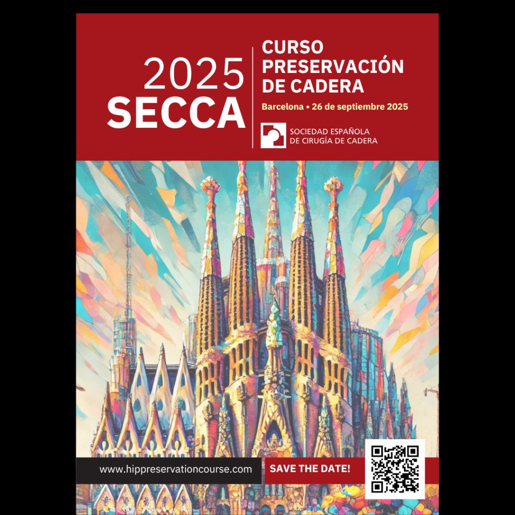 La Sociedad Española de Cirugía de Cadera presenta el Primer Curso SECCA de Cirugía de Preservación de Cadera, con auspicio AEA y GIPCA. 
Descubre todo lo que la cirugía de preservación de cadera puede ofrecer a tus pacientes.
👉 Info e inscripciones: hippreservationcourse.com