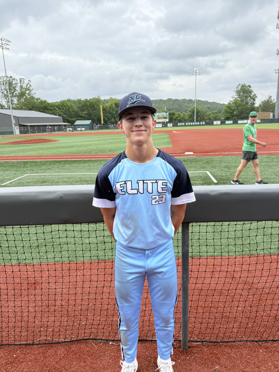 KC Elite National- 7
ABA Titans Smith- 6
POG Evan Hendrickson: 2/3 2B  4 RBI