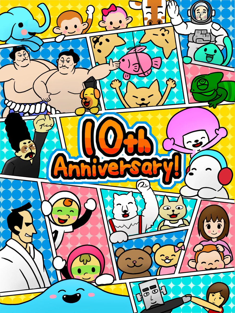 Vashowsen_'s tweet image. 改めてべスプラ10周年おめでとう！🎉🎊
 #リズム天国
 #べスプラ10周年
 #RhythmHeaven