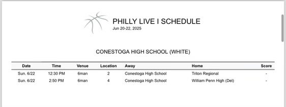 Aidan mackey (@aidanmackey22) on Twitter photo I am excited to be playing in Philly live next weekend my schedule is below <a href="/conestogaball/">Conestoga Boys Basketball</a> I am excited to be playing in Philly live next weekend my schedule is below <a href="/conestogaball/">Conestoga Boys Basketball</a>
