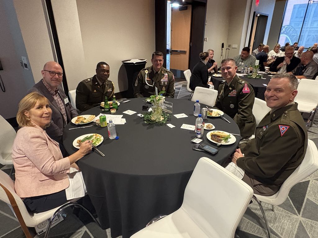 OhioBroadcaster's tweet image. Shout out to longtime OAB partners @ArmyGuardOhio for joining us today at our Executive Forum! Special thanks to Brigadier General Matthew Woodruff for speaking to our guests on the importance of their mission, and how #OhioBroadcasters can provide their support!