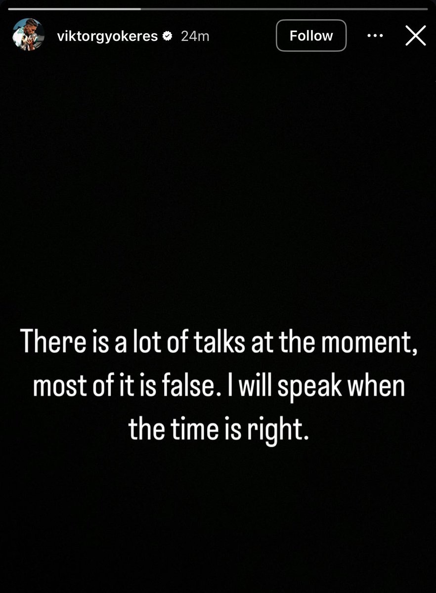 🚨🎙️ | Viktor Gyokeres on Instagram: