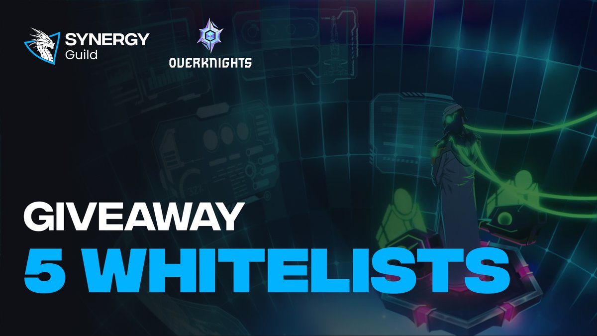 🎁 GIVEAWAY: Synergy x OverKnights

We're giving away 3 GTD WL spots for the Genesis Pilot NFT mint, plus 2 WL spots have been added to the Synergy Discord Shop!

How to Participate
➤ Follow: <a href="/OverKnightsGame/">OverKnights</a> &amp; <a href="/SynergyGuild/">Synergy Guild</a>
➤ Like &amp; Retweet: x.com/OverKnightsGam…
➤ Like &amp;